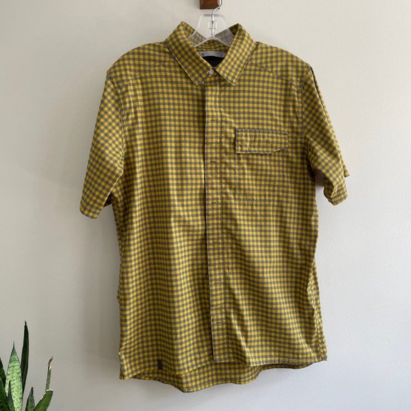 Qor SportTech Mens S Short Sleeve Casual Button Down - Picture 6 of 6